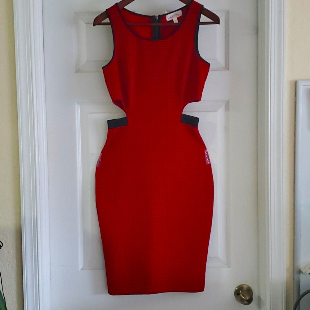 Marilyn Monroe Red & Black checkered dress